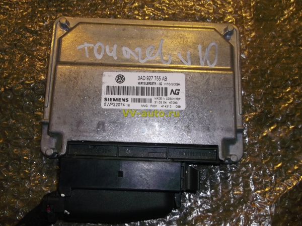 Блок управления раздаточной коробкой 0AD927755AB v10 5.0 tdi Touareg